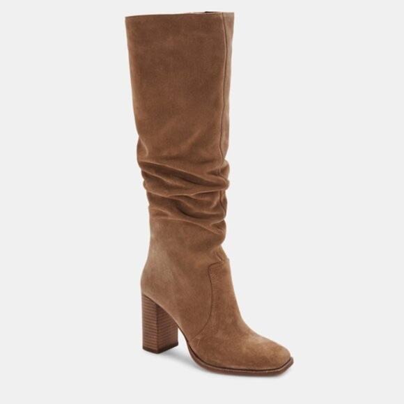 DOLCE VITA Nekita Boots in Truffle Suede - Picture 2 of 9